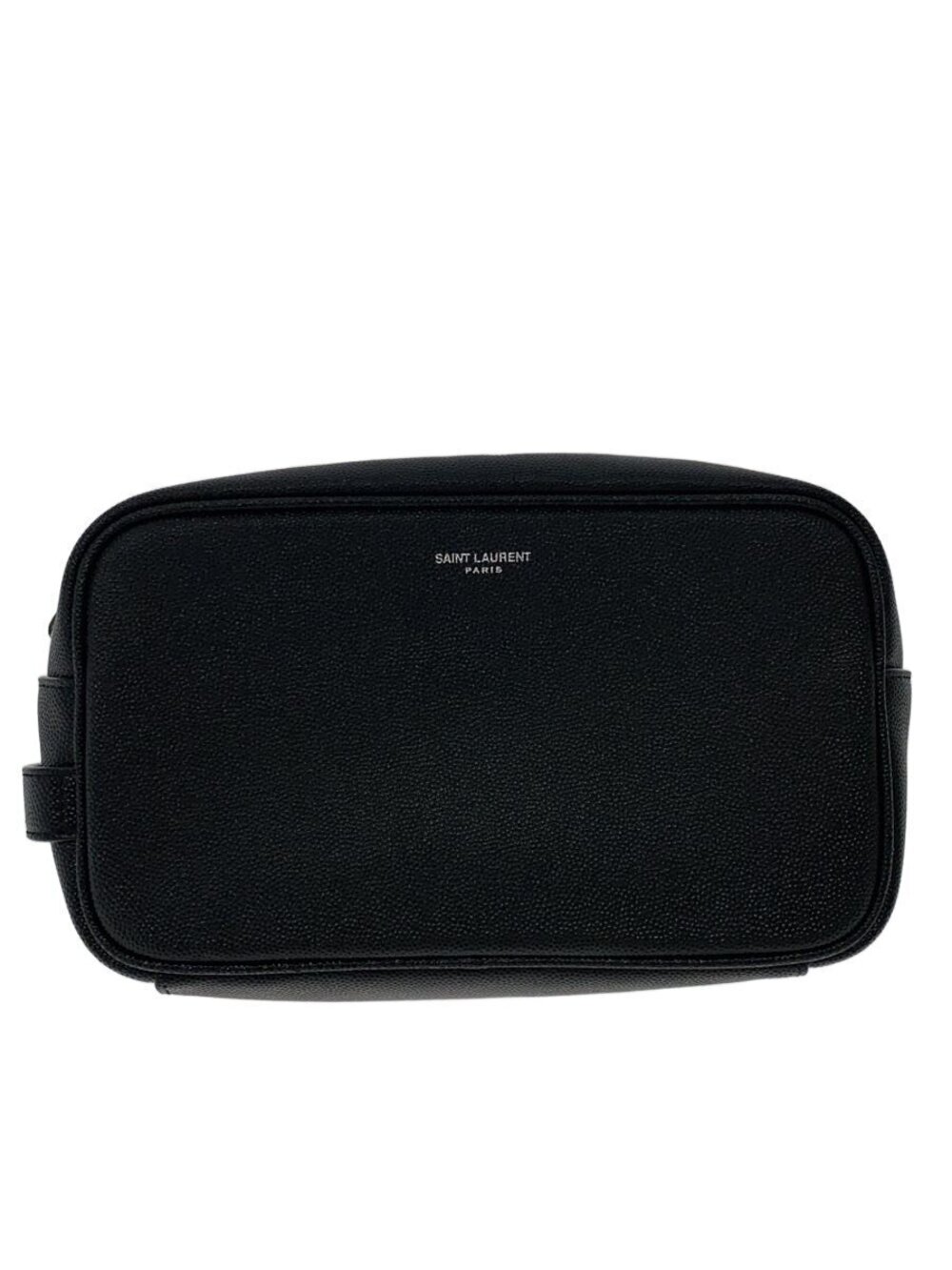 SAINT LAURENT Clutch Bag Leather Black